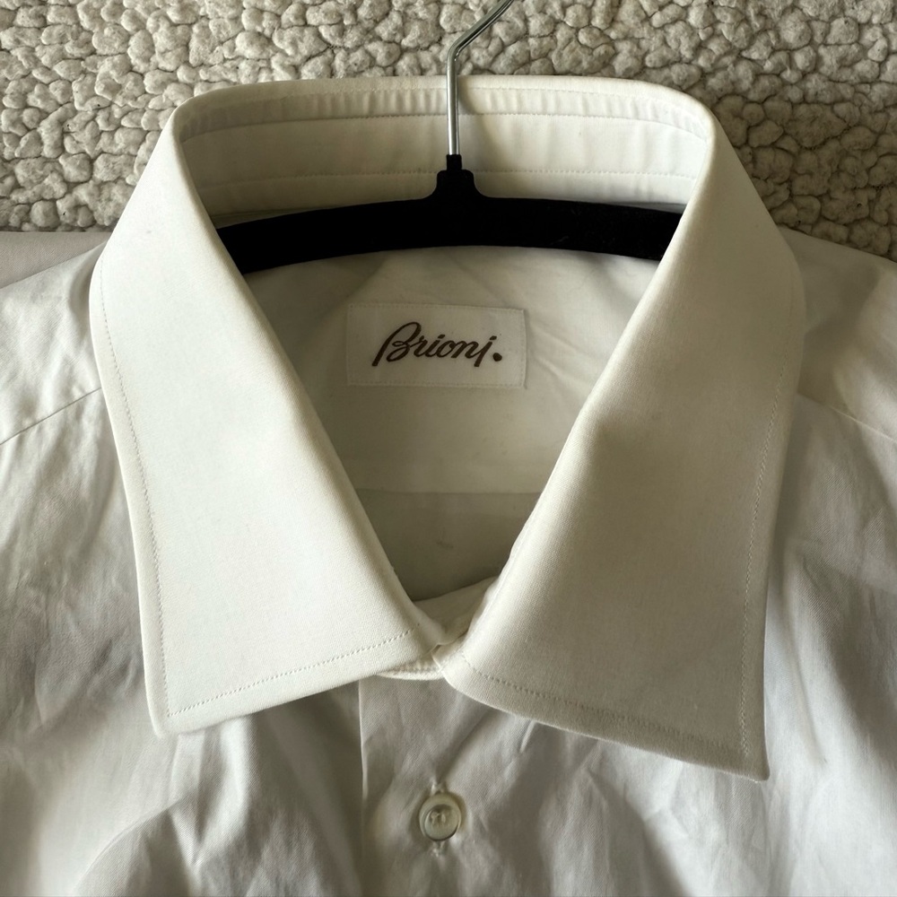 Brioni white dress shirt